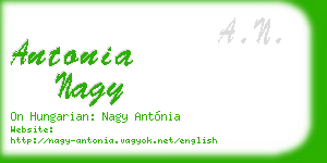 antonia nagy business card