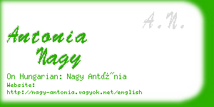 antonia nagy business card